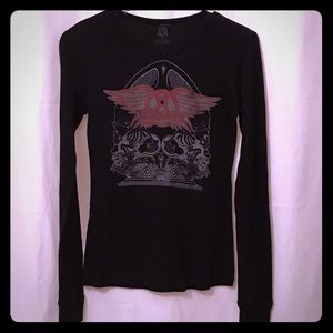 AEROSMITH Long Sleeve Womens Shirt Size Small